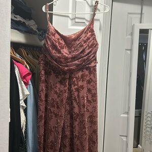 Bridesmaid dress! Dusty rose velvet floral from Revelry! Size 20 never worn